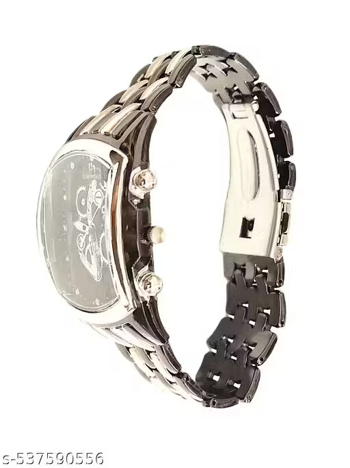 Classic vintage premium formals wedding stylish designer royal luxury gold silver mens watch