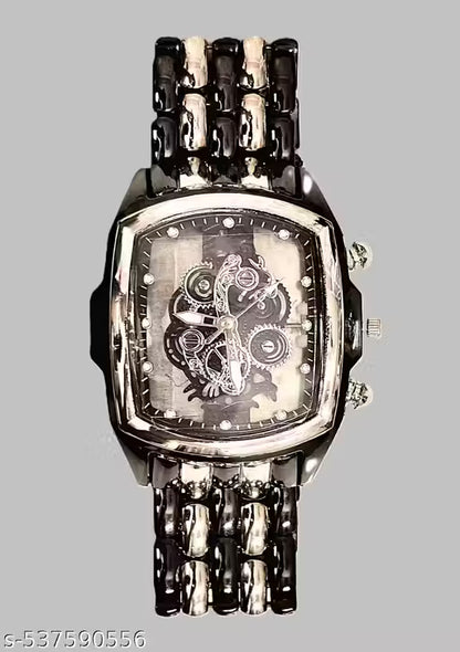 Classic vintage premium formals wedding stylish designer royal luxury gold silver mens watch